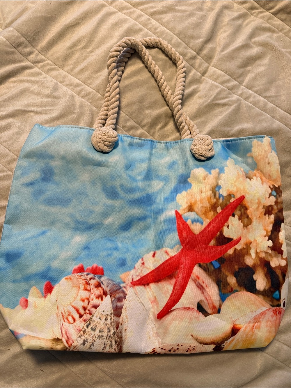 NEW Rope Handle Beach Bag Tote
